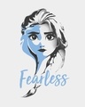 Shop Fearless Elsa (Frozen) Round Neck 3/4th Sleeve T-Shirt-Full