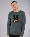 Shop Feast Mode Full Sleeve T-Shirt-Front