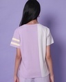 Shop Women's Lilac Feel Good Color Block T-shirt-Design