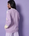 Shop Women's Lilac Bomber Jacket-Design