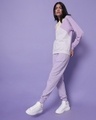Shop Women's Feel Good Lilac Color Block Sweatshirt-Full