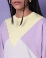 Shop Women's Feel Good Lilac Color Block Sweatshirt