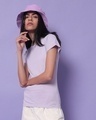 Shop Feel Good Lilac Half Sleeve T-shirt-Front