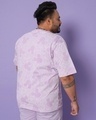 Shop Men's Purple All Over Printed Plus Size T-shirt-Design