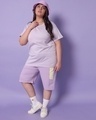 Shop Women's Feel Good Lilac Plus Size Boyfriend T-shirt-Full