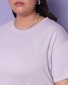 Shop Women's Feel Good Lilac Plus Size Boyfriend T-shirt
