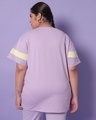 Shop Feel Good Lilac Plus Size Color Block Boyfriend T-shirt-Design