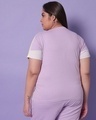 Shop Feel Good Lilac Plus Size Colorblock T-shirt-Design