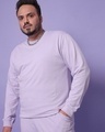 Shop Men's Lilac Plus Size Sweatshirt-Front