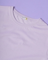 Shop Feel Good Lilac Plus Size Half Sleeve T-shirt