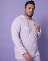 Shop Feel Good Lilac Plus Size Hoodie T-shirt-Front