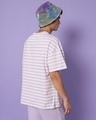 Shop Feel Good Lilac Stripe Half Sleeve Unisex T-shirt-Design