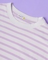 Shop Feel Good Lilac Stripe Half Sleeve Unisex T-shirt