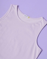 Shop Women's Lilac Slim Fit Tank Top