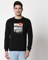 Shop Feel Most Alive Fleece Sweatshirt Black-Front