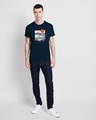 Shop Men's Blue Feel Most Alive Graphic Printed T-shirt-Design