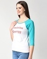 Shop Feminine Energy 3/4th Sleeve Raglan T-Shirt-Design