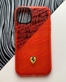 Shop Ferrari Red Bumper Case For Apple iPhone 12 Pro-Front