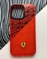Shop Ferrari Red Bumper Case For Apple iPhone 14 Pro Max-Front
