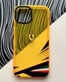 Shop Ferrari Yellow Bumper Case For Apple iPhone 12 Pro Max-Front