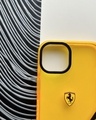 Shop Ferrari Yellow Bumper Case For Apple iPhone 12 Pro Max-Full