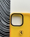 Shop Ferrari Yellow Bumper Case For Apple iPhone 14 Pro Max-Full