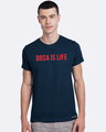 Shop Dosa Is Life Navy Tee-Front