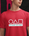 Shop Men's Red Shapes & Stars No Game No Fame Tee-Design