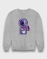 Shop Men's Grey "Shapes & Stars Abstract" Sweatshirt-Full
