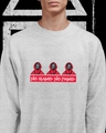 Shop Men's Grey "Shapes & Stars Volunteers" Sweatshirt-Design