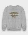 Shop Men's Grey Typography Printed Sweatshirt-Full