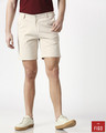 Shop Beige Men's Chinos Shorts-Front