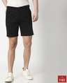 Shop Black Men's Chinos Shorts-Front
