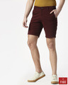 Shop Burgundy Men's Chinos Shorts-Front