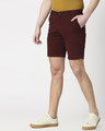Shop Burgundy Men's Chinos Shorts-Design