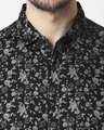 Shop Men's Black Slim Fit Casual Print Shirt