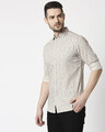 Shop Men's Khakhi Slim Fit Casual Print Shirt-Design
