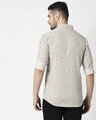 Shop Men's Khakhi Slim Fit Casual Print Shirt-Full