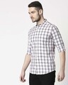 Shop Men's Navy Slim Fit Casual Check Shirt-Design