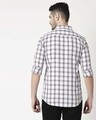 Shop Men's Navy Slim Fit Casual Check Shirt-Full