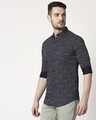Shop Men's Navy Slim Fit Casual Print Shirt-Design