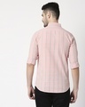 Shop Men's Pink Slim Fit Casual Check Shirt-Full