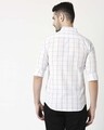 Shop Men's White Slim Fit Casual Check Shirt-Full