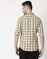 Shop Men's Yellow Slim Fit Casual Check Shirt-Full