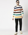 Shop Multicolour Striped Sweater-Full