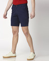 Shop Navy Blue Men's Chinos Shorts-Design