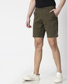 Shop Olive Green Men's Chinos Shorts-Design