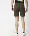 Shop Olive Green Men's Chinos Shorts-Full