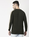 Shop Olive Green Varsity Sweater-Full