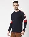 Shop Striped Navy Sweater-Design